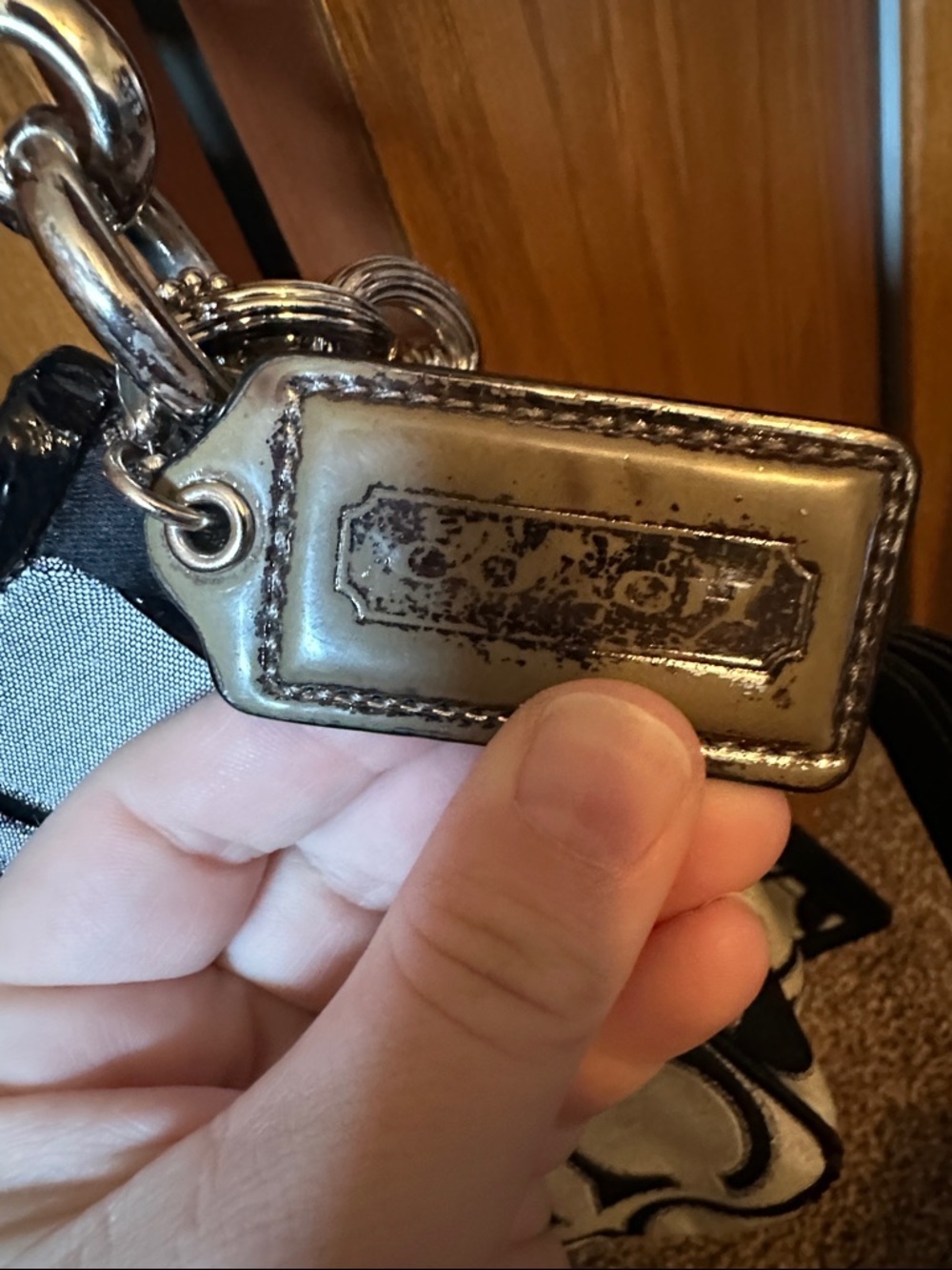 Coach Black & White Signature Canvas Crossbody - Picture 3 of 6
